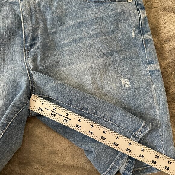 Wit & Wisdom Bermuda Shorts Denim Jorts Light Wash Women's 8 Stretch - Picture 7 of 7